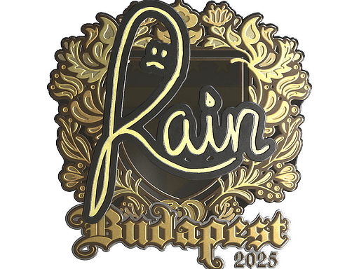 Sticker | rain (Gold) | Budapest 2025