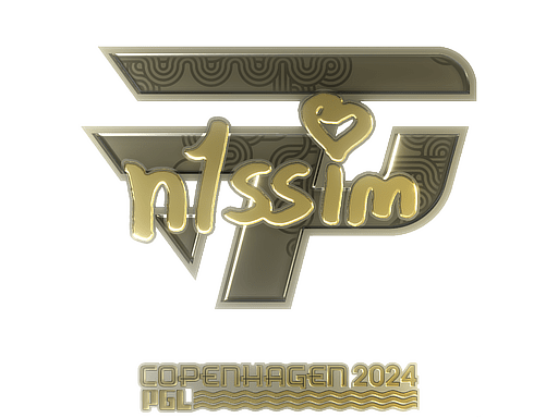 Sticker | n1ssim (Gold) | Copenhagen 2024