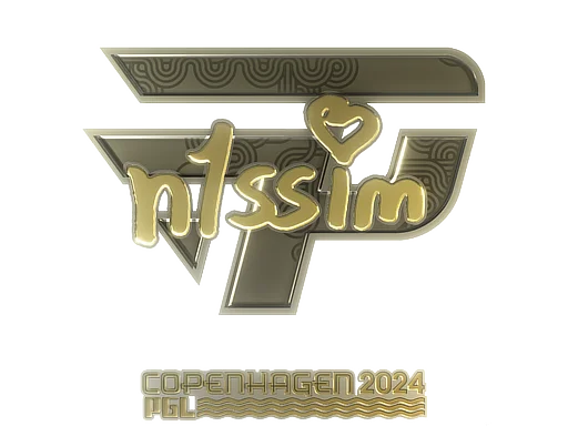 Sticker | n1ssim (Gold) | Copenhagen 2024