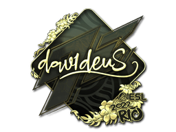 Sticker | dav1deuS (Gold) | Rio 2022