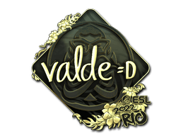Sticker | v4lde (Gold) | Rio 2022