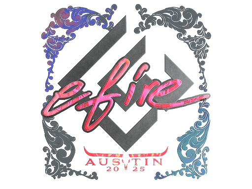 Sticker | efire (Holo) | Austin 2025