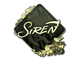 Sticker | S1ren (Gold) | Rio 2022