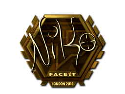 Sticker | NiKo (Gold) | London 2018
