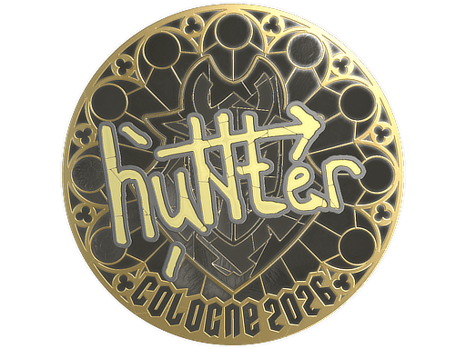 Sticker | huNter- (Gold) | Cologne 2026