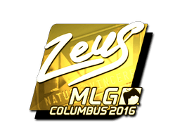 Sticker | Zeus (Gold) | MLG Columbus 2016