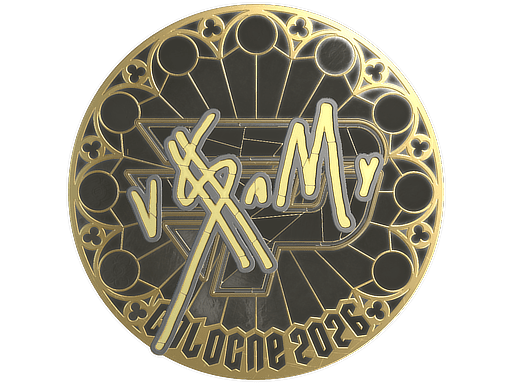 Sticker | v$m (Gold) | Cologne 2026