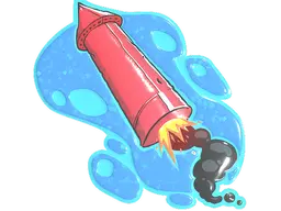 Big Red Rocket (Glitter)