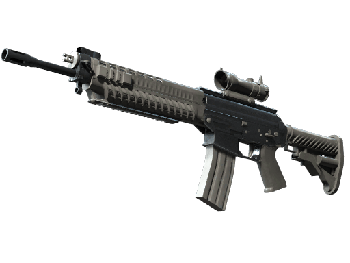 Souvenir SG 553 | Damascus Steel (Well-Worn)