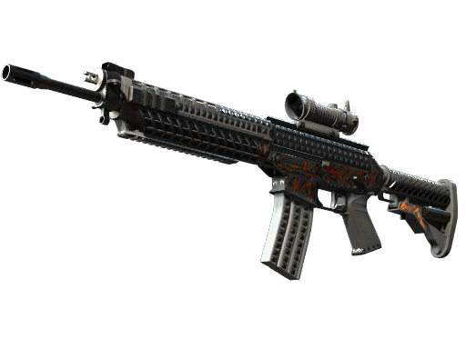 SG 553 | Heavy Metal (Well-Worn)