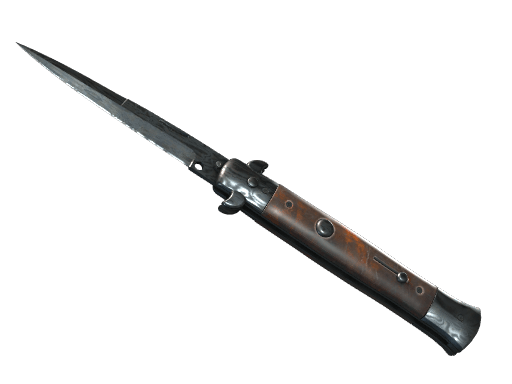 ★ StatTrak™ Stiletto Knife | Damascus Steel (Battle-Scarred)
