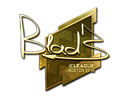 Sticker | B1ad3 (Gold) | Boston 2018