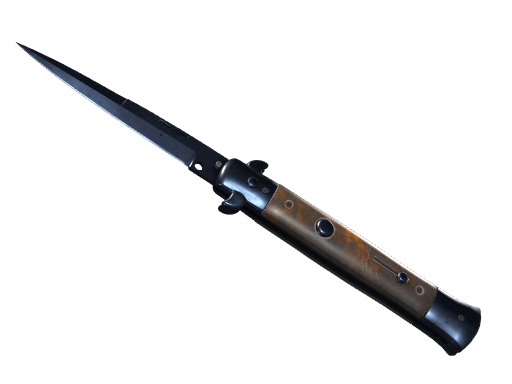 ★ Stiletto Knife | Blue Steel (Battle-Scarred)