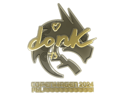 Sticker | donk (Gold) | Copenhagen 2024