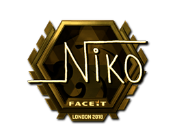 Sticker | niko (Gold) | London 2018