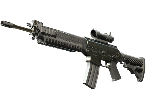 SG 553 | Army Sheen (Field-Tested)