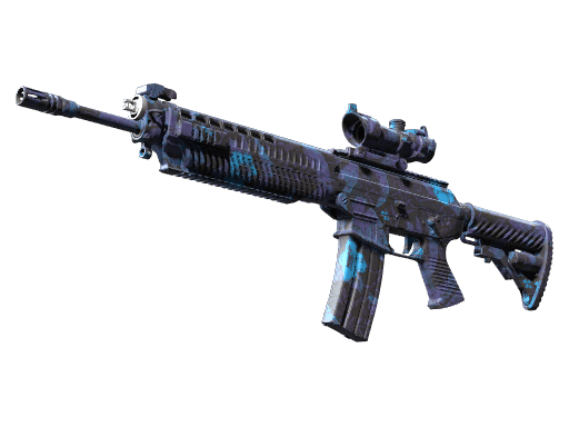 StatTrak™ SG 553 | Aloha (Minimal Wear)