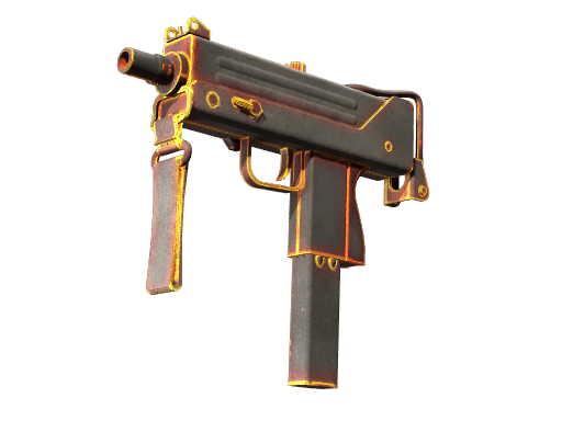 StatTrak™ MAC-10 | Heat (Battle-Scarred)