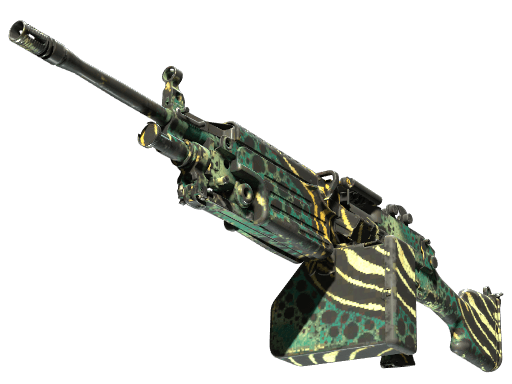 StatTrak™ M249 | Emerald Poison Dart (Field-Tested)