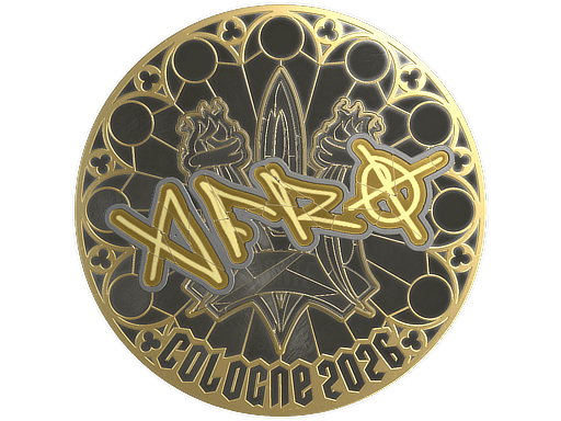 Sticker | afro (Gold) | Cologne 2026