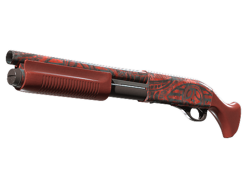 Sawed-Off | Crimson Batik (Well-Worn)