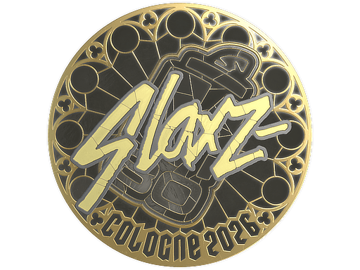 Sticker | slaxz- (Gold) | Cologne 2026