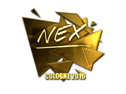 Sticker | nex (Gold) | Cologne 2016