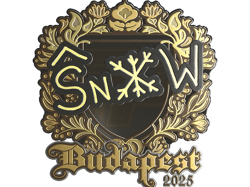 Sticker | snow (Gold) | Budapest 2025
