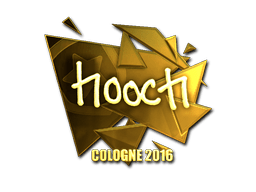 Sticker | hooch (Gold) | Cologne 2016