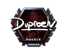 Sticker | dupreeh (Foil) | London 2018