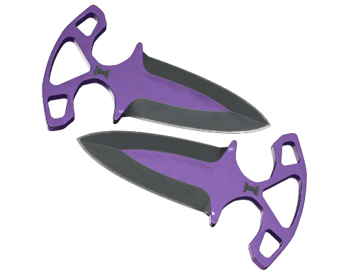 ★ StatTrak™ Shadow Daggers | Ultraviolet (Well-Worn)