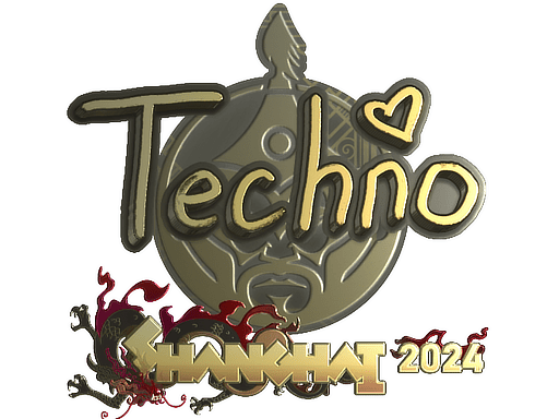 Sticker | Techno4K (Gold) | Shanghai 2024