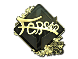 Sticker | fer (Gold) | Rio 2022