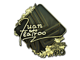 Sticker | juanflatroo (Gold) | Rio 2022
