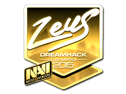 Sticker | Zeus (Gold) | Cluj-Napoca 2015