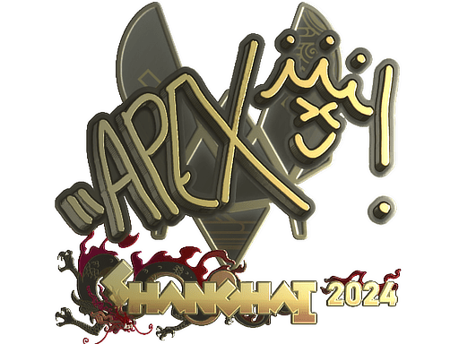Sticker | apEX (Gold) | Shanghai 2024