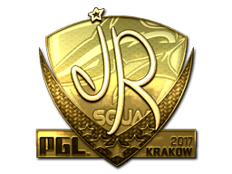Sticker | jR (Gold) | Krakow 2017
