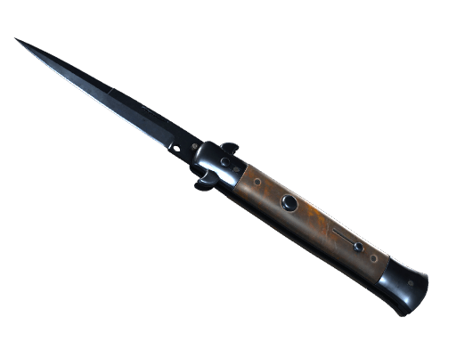 ★ Stiletto Knife | Blue Steel (Well-Worn)