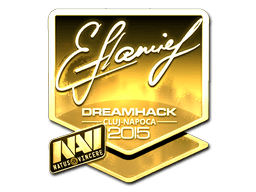 Sticker | flamie (Gold) | Cluj-Napoca 2015