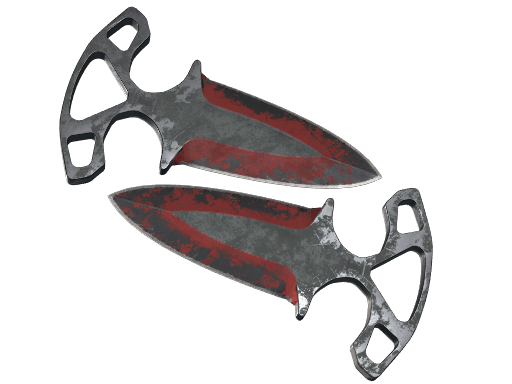 ★ Shadow Daggers | Crimson Web (Battle-Scarred)