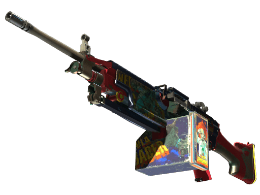 StatTrak™ M249 | Nebula Crusader (Well-Worn)