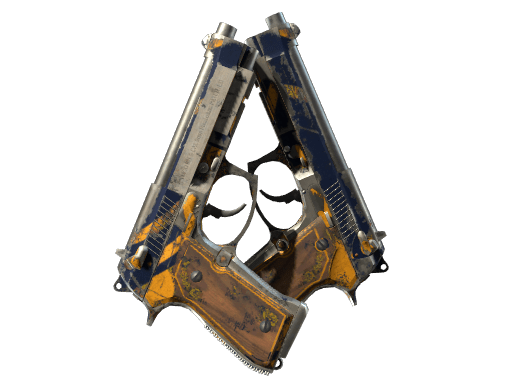 Dual Berettas | Marina (Battle-Scarred)