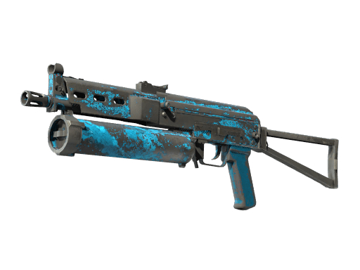 StatTrak™ PP-Bizon | Blue Streak (Battle-Scarred)