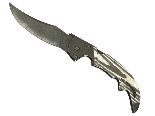 ★ Falchion Knife | Black Laminate (Battle-Scarred)