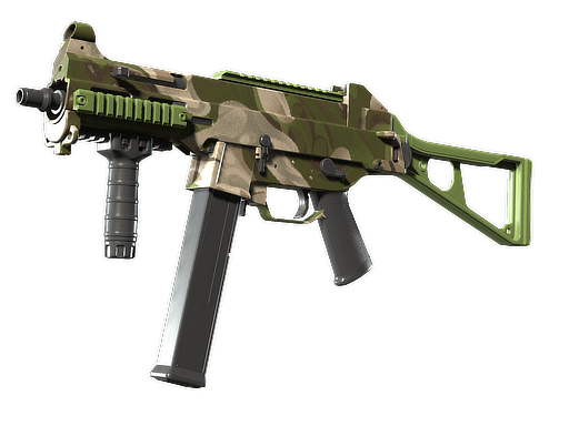 UMP-45 | Green Swirl (Minimal Wear)