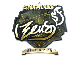 Sticker | Zeus (Gold) | Berlin 2019