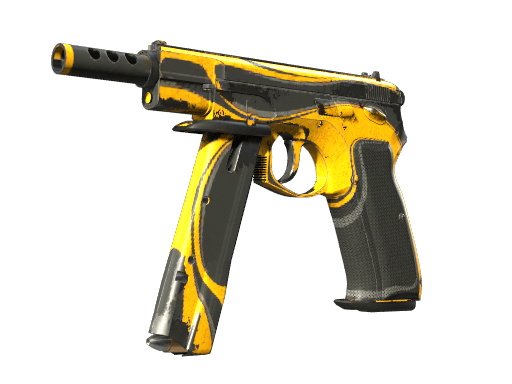 CZ75-Auto | Yellow Jacket (Battle-Scarred)
