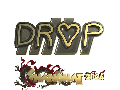 Sticker | drop (Gold) | Shanghai 2024