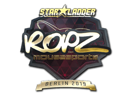 Sticker | ropz (Gold) | Berlin 2019