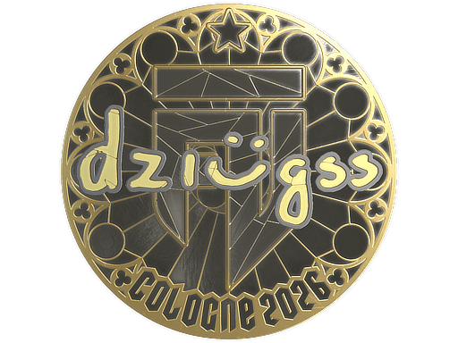 Sticker | dziugss (Gold) | Cologne 2026
